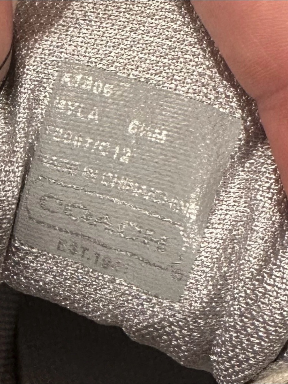 NWOT Coach Women’s Size 6.5 Silver Myla Shoes - Picture 8 of 8